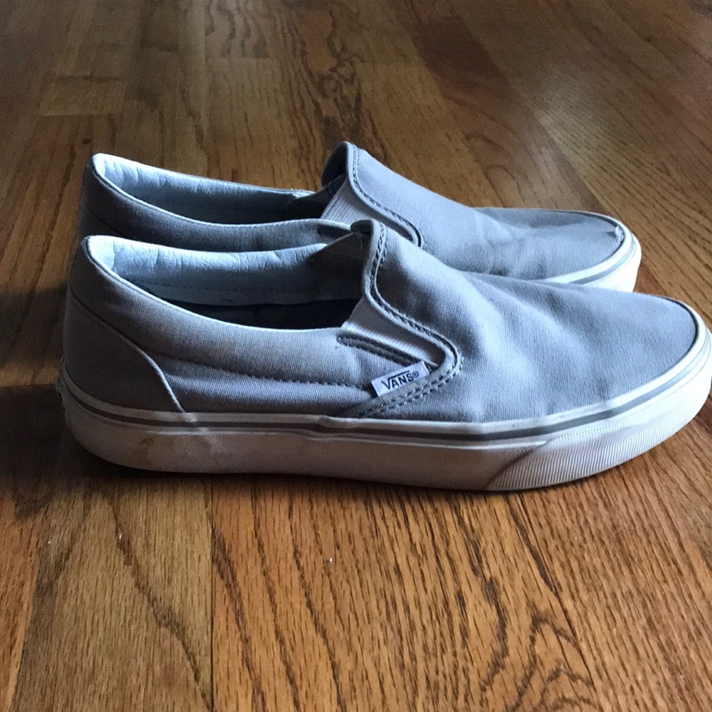 Grey Women’s Lowtop Vans size 8
